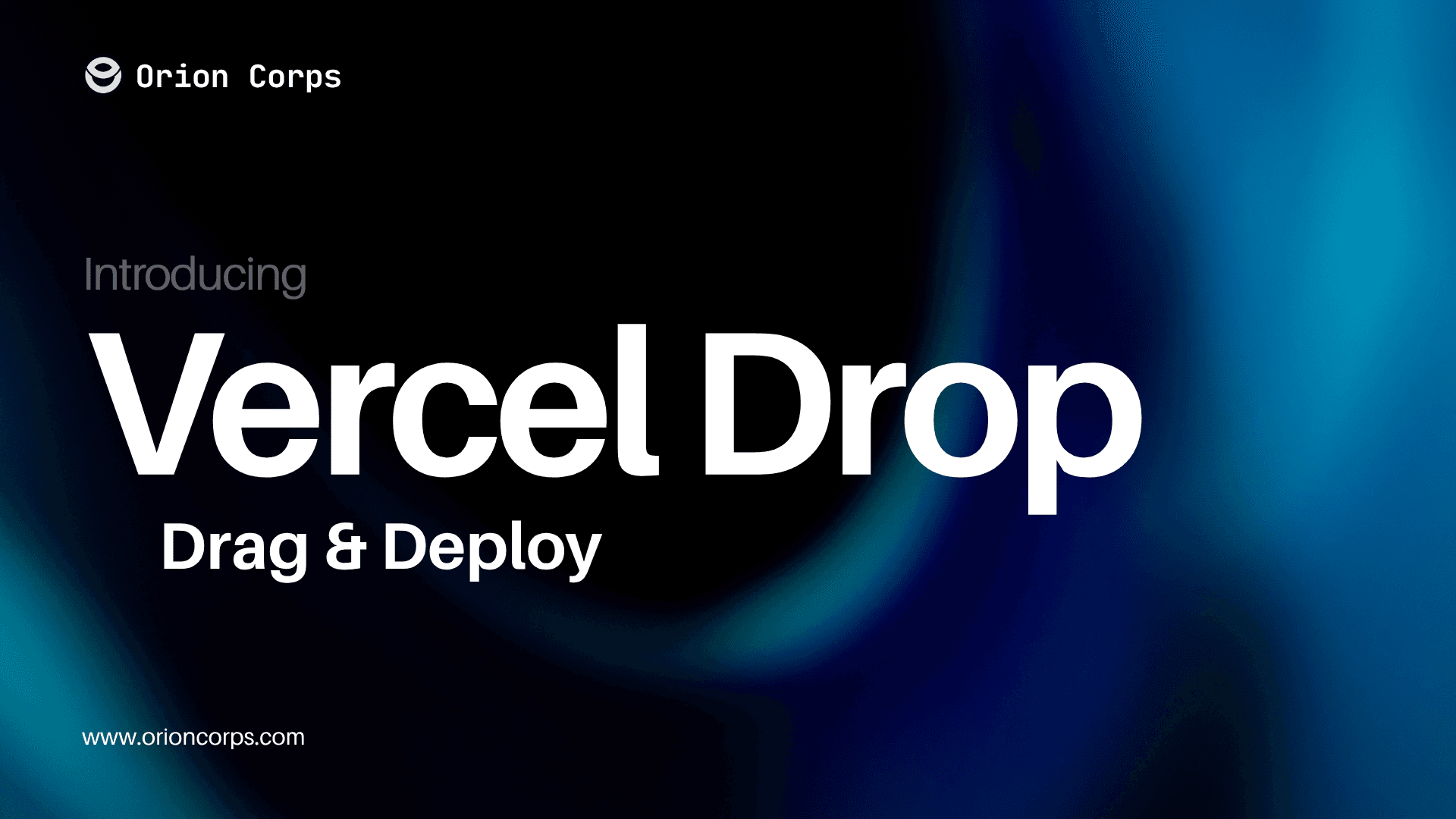 Vercel Drop - Deploy a live site by dragging a folder into your browser