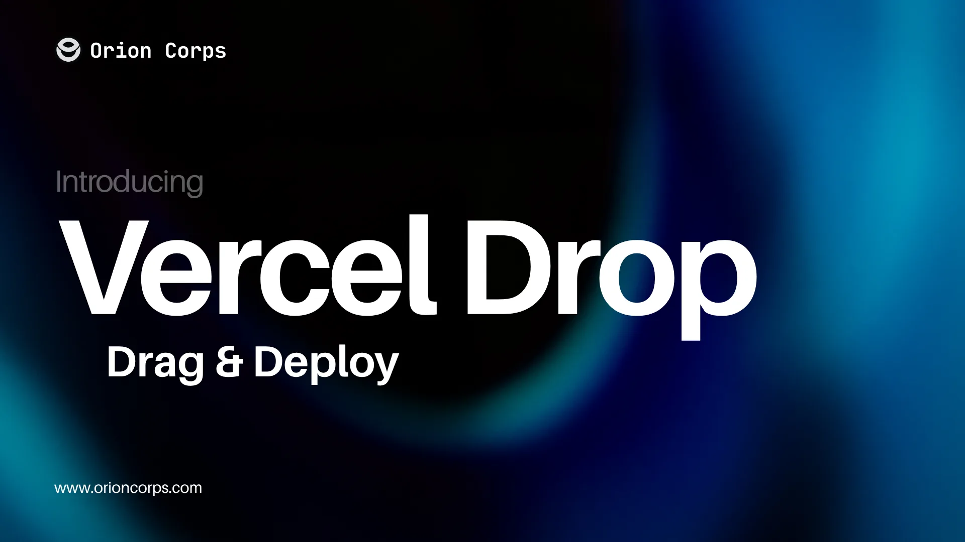 Vercel Drop - Deploy a live site by dragging a folder into your browser